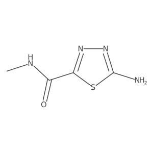 5-amino-N-methyl-1,3,4-thiadiazole-2-carboxamide结构式