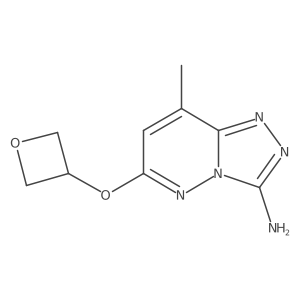 8-Methyl-6-(3-oxetanyloxy)-1,2,4-triazolo[4,3-b]pyridazin-3-amine Structure