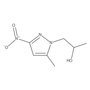 1-(5-Methyl-3-nitro-pyrazol-1-yl)-propan-2-ol结构式