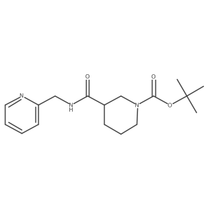 tert-Butyl 3-((pyridin-2-ylmethyl)carbamoyl)piperidine-1-carboxylate Structure