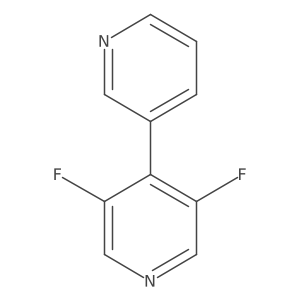 3,5-Difluoro-4-(pyridin-3-yl)pyridine Structure