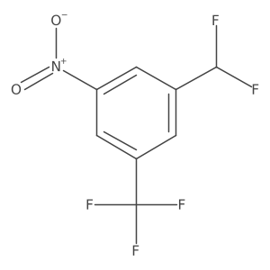 1-(Difluoromethyl)-3-nitro-5-(trifluoromethyl)benzene结构式
