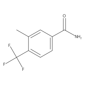 3-Methyl-4-(trifluoromethyl)benzamide结构式