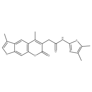 2-(3,5-dimethyl-7-oxo-7H-furo[3,2-g]chromen-6-yl)-N-[(2Z)-4,5-dimethyl-1,3-thiazol-2(3H)-ylidene]acetamide Structure