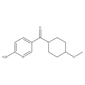 (6-Aminopyridin-3-yl)-(4-methoxypiperidin-1-yl)methanone Structure