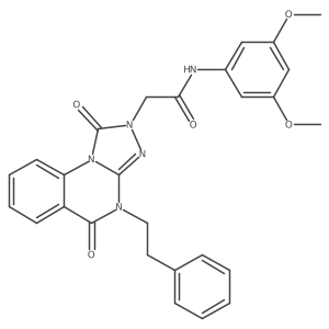 N-(3,5-dimethoxyphenyl)-2-(1,5-dioxo-4-phenethyl-4,5-dihydro-[1,2,4]triazolo[4,3-a]quinazolin-2(1H)-yl)acetamide Structure
