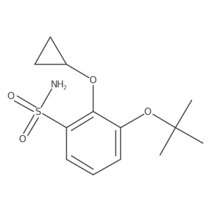 3-Tert-butoxy-2-cyclopropoxybenzenesulfonamide结构式