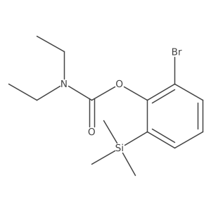 2-Bromo-6-(trimethylsilyl)phenyl N,N-diethylcarbamate Structure
