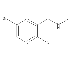 1-(5-bromo-2-methoxypyridin-3-yl)-N-methylmethanamine结构式