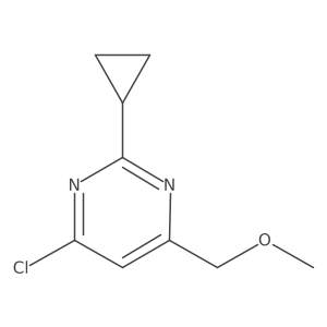 4-Chloro-2-cyclopropyl-6-(methoxymethyl)pyrimidine结构式