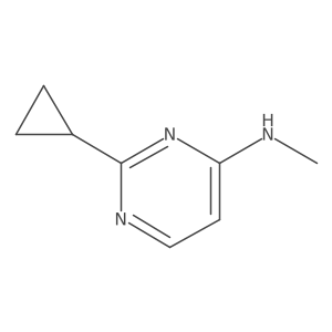 2-cyclopropyl-N-methylpyrimidin-4-amine Structure
