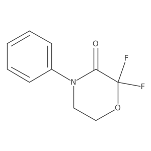 3-Morpholinone, 2,2-difluoro-4-phenyl- Structure