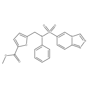 methyl 5-({N-phenyl[1,2,4]triazolo[4,3-a]pyridine-6-sulfonamido}methyl)furan-2-carboxylate Structure