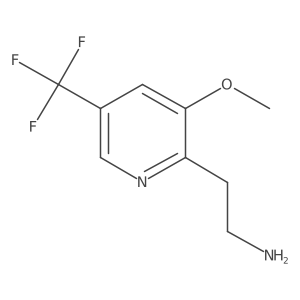 2-Pyridineethanamine, 3-methoxy-5-(trifluoromethyl)-结构式