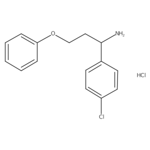 1-(1-Amino-3-phenoxypropyl)-4-chlorobenzene hydrochloride Structure