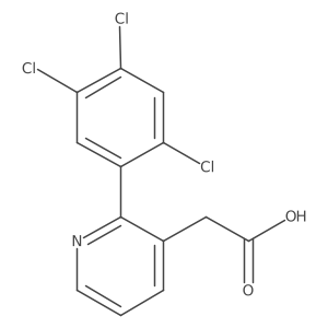 2-(2,4,5-Trichlorophenyl)pyridine-3-acetic acid Structure