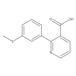 2-(3-Methylthiophenyl)nicotinic acid结构式