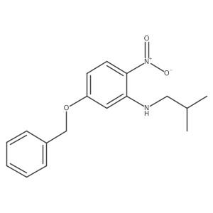 5-benzyloxy-N-isobutyl-2-nitroaniline结构式
