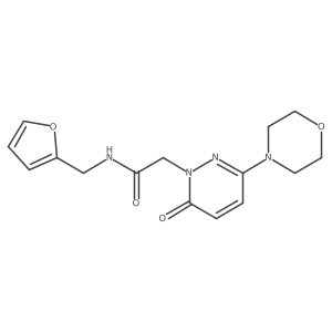 N-(furan-2-ylmethyl)-2-[3-(morpholin-4-yl)-6-oxopyridazin-1(6H)-yl]acetamide结构式