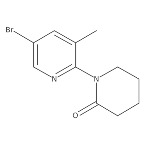 1-(5-Bromo-3-methylpyridin-2-yl)piperidin-2-one Structure