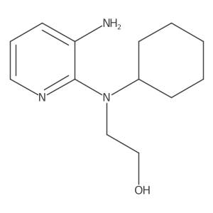 2-[(3-Aminopyridin-2-yl)(cyclohexyl)amino]ethanol Structure