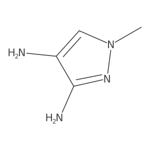 1-methyl-1H-pyrazole-3,4-diamine结构式