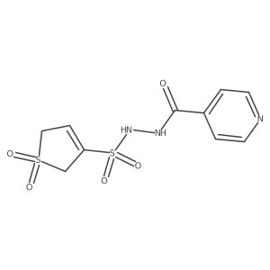2-[(2,5-Dihydro-1,1-dioxido-3-thienyl)sulfonyl]hydrazide 4-Pyridinecarboxylic Acid Structure