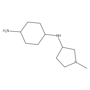 N1-(1-methylpyrrolidin-3-yl)cyclohexane-1,4-diamine结构式