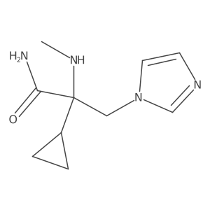 2-Cyclopropyl-3-(1h-imidazol-1-yl)-2-(methylamino)propanamide Structure