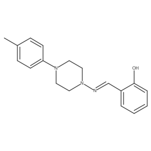 2-({[4-(4-Methylphenyl)piperazino]imino}methyl)phenol结构式