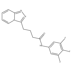 4-([1,2,4]triazolo[4,3-a]pyridin-3-yl)-N-(3,4,5-trifluorophenyl)butanamide Structure