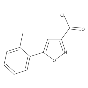 5-(2-Methylphenyl)isoxazole-3-carbonyl chloride Structure