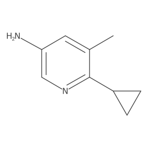 6-Cyclopropyl-5-methyl-3-pyridinamine结构式