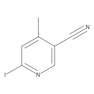 6-Iodo-4-methylnicotinonitrile结构式