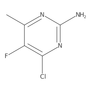 4-Chloro-5-fluoro-6-methylpyrimidin-2-amine结构式