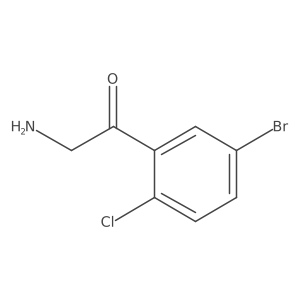 2-Amino-1-(5-bromo-2-chlorophenyl)ethan-1-one结构式