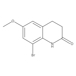8-Bromo-6-methoxy-3,4-dihydroquinolin-2(1H)-one结构式