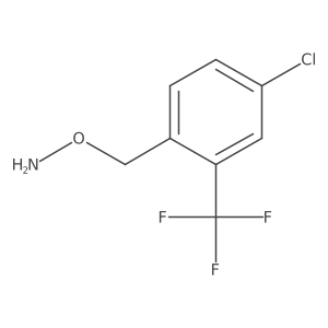 o-{[4-Chloro-2-(trifluoromethyl)phenyl]methyl}hydroxylamine结构式