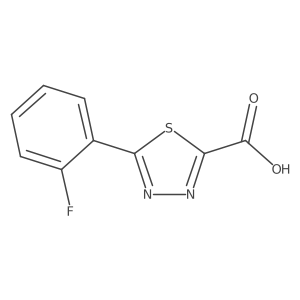 5-(2-Fluorophenyl)-1,3,4-thiadiazole-2-carboxylic acid Structure