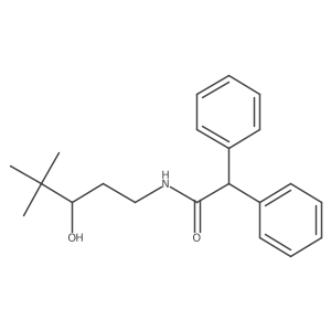 N-(3-hydroxy-4,4-dimethylpentyl)-2,2-diphenylacetamide结构式