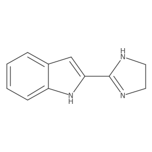 1H-Indole, 2-(4,5-dihydro-1H-imidazol-2-yl)- Structure
