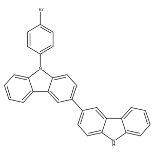 9-(4-bromophenyl)-3-(9H-carbazol-3-yl)carbazole Structure