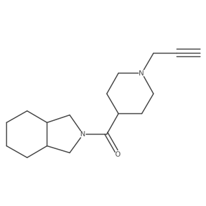 1,3,3a,4,5,6,7,7a-Octahydroisoindol-2-yl-(1-prop-2-ynylpiperidin-4-yl)methanone Structure