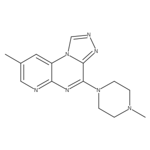 8-Methyl-4-(4-methyl-1-piperazinyl)pyrido[2,3-e][1,2,4]triazolo[4,3-a]pyrazine Structure