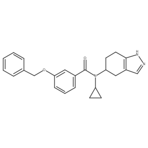 3-(Benzyloxy)-N-cyclopropyl-N-(4,5,6,7-tetrahydro-1H-indazol-5-yl)benzamide Structure