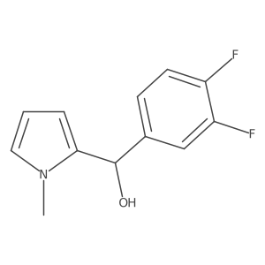 3,4-Difluorophenyl-(1-methyl-2-pyrrolyl)methanol结构式