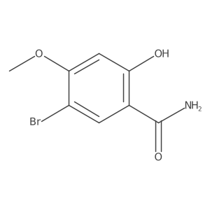 5-Bromo-2-hydroxy-4-methoxybenzamide Structure