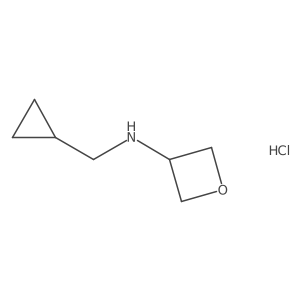 N-(Cyclopropylmethyl)oxetan-3-amine hydrochloride Structure
