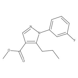 methyl 1-(3-fluorophenyl)-5-propyl-1H-pyrazole-4-carboxylate Structure