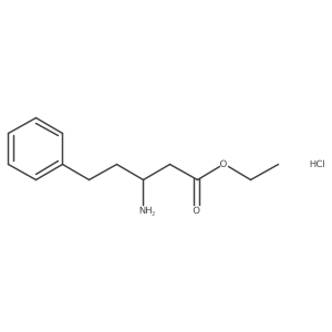 Ethyl 3-amino-5-phenylpentanoate hydrochloride Structure